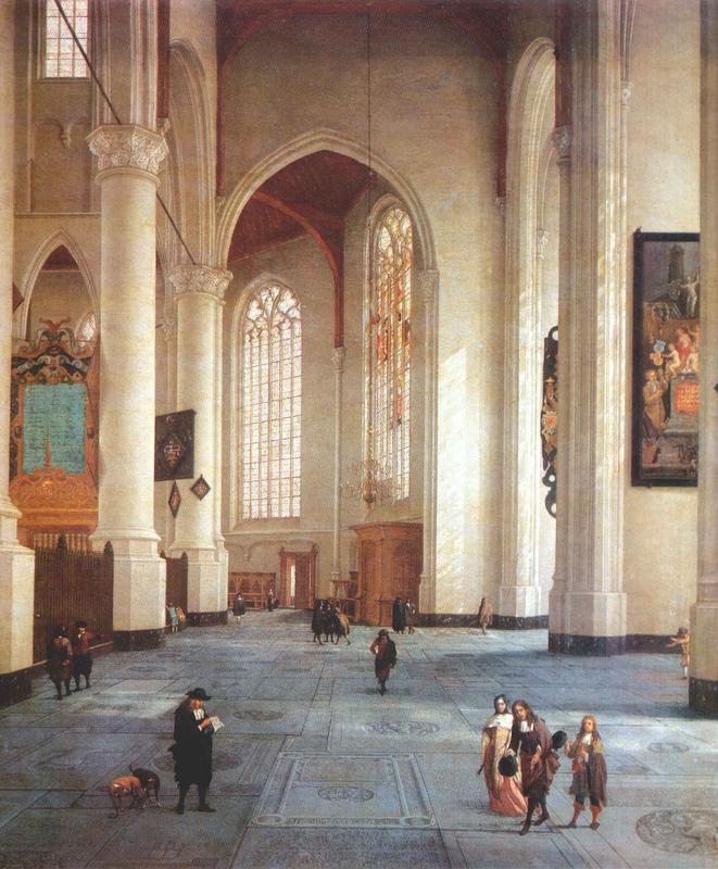 Interior of the St Laurenskerk in Rotterdam g